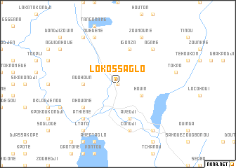 map of Lokossa-Glo