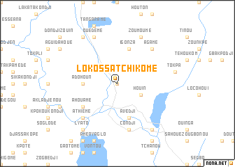 map of Lokossa-Tchikomé