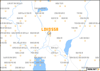 map of Lokossa