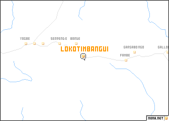 map of Lokoti-Mbangui