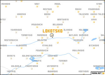 map of Lokotsko