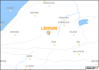 map of Lokrume