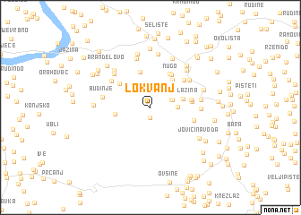 map of Lokvanj