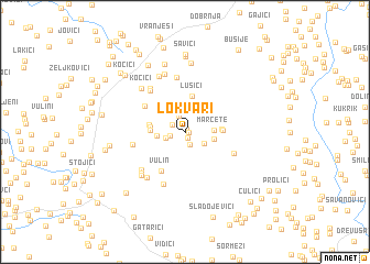 map of Lokvari