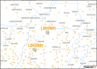 map of Lokvari