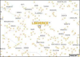 map of Lokvenice