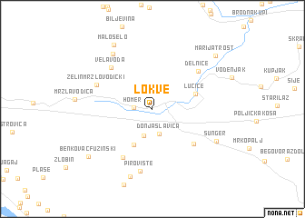 map of Lokve
