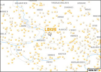 map of Lokve