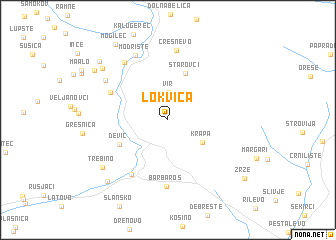 map of Lokvica