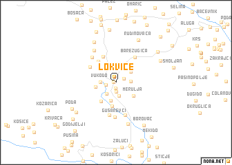 map of (( Lokvice ))