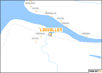 map of Løkvollen