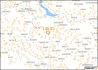 map of Lolići