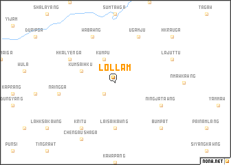 map of Lollam