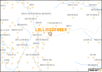 map of Löllinggraben