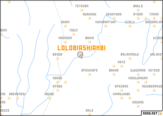 map of Lolobi Ashiambi