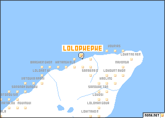 map of Lolopwépwé