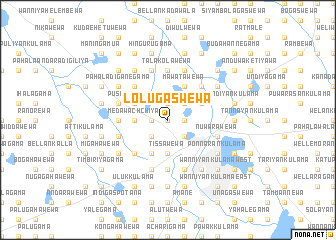 map of Lolugaswewa