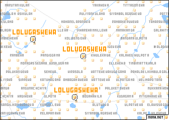 map of Lolugaswewa