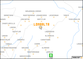 map of Loma Alta