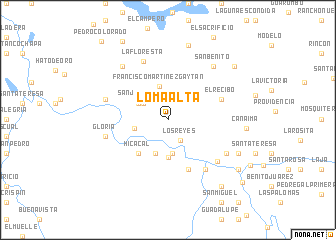 map of Loma Alta