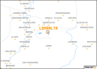 map of Loma Alta