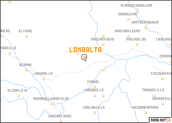 map of Loma Alta