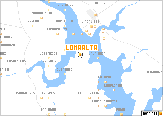 map of Loma Alta