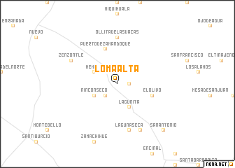 map of Loma Alta