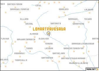 map of Loma Atravesada