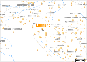 map of Lomābād