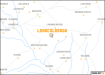 map of Loma Colorada