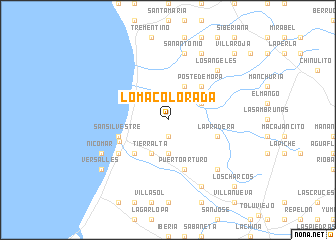 map of Loma Colorada