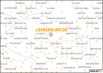 map of Loma de Alarcón