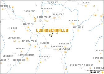 map of Loma de Caballo