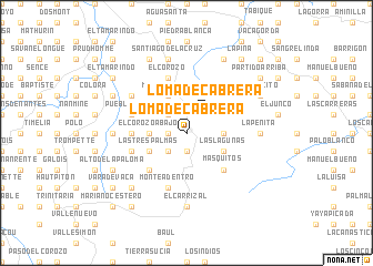 map of Loma de Cabrera