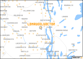 map of Loma de El Doctor