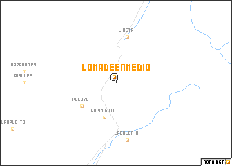 map of Loma de Enmedio