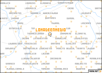 map of Loma de Enmedio