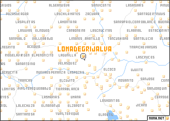map of Loma de Grijalva