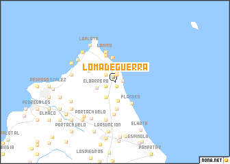 map of Loma de Guerra