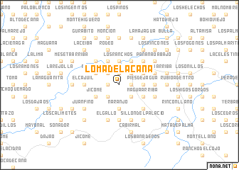 map of Loma de la Cana