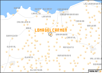 map of Loma del Carmen