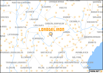 map of Loma de Limón