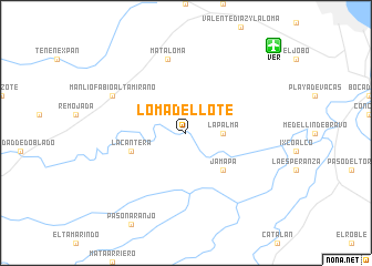 map of Loma del Lote