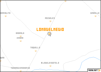 map of Loma del Medio