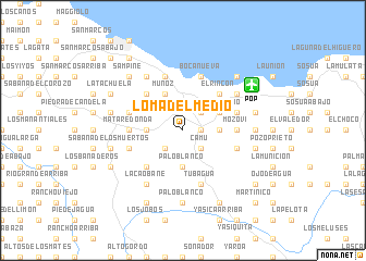 map of Loma del Medio