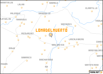 map of Loma del Muerto