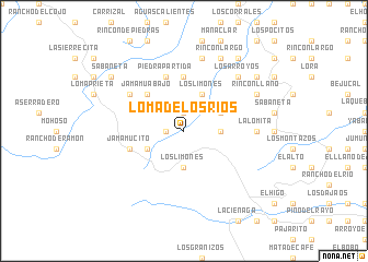 map of Loma de los Ríos