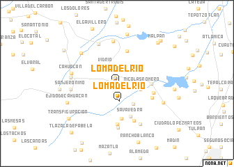 map of Loma del Río