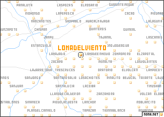 map of Loma del Viento